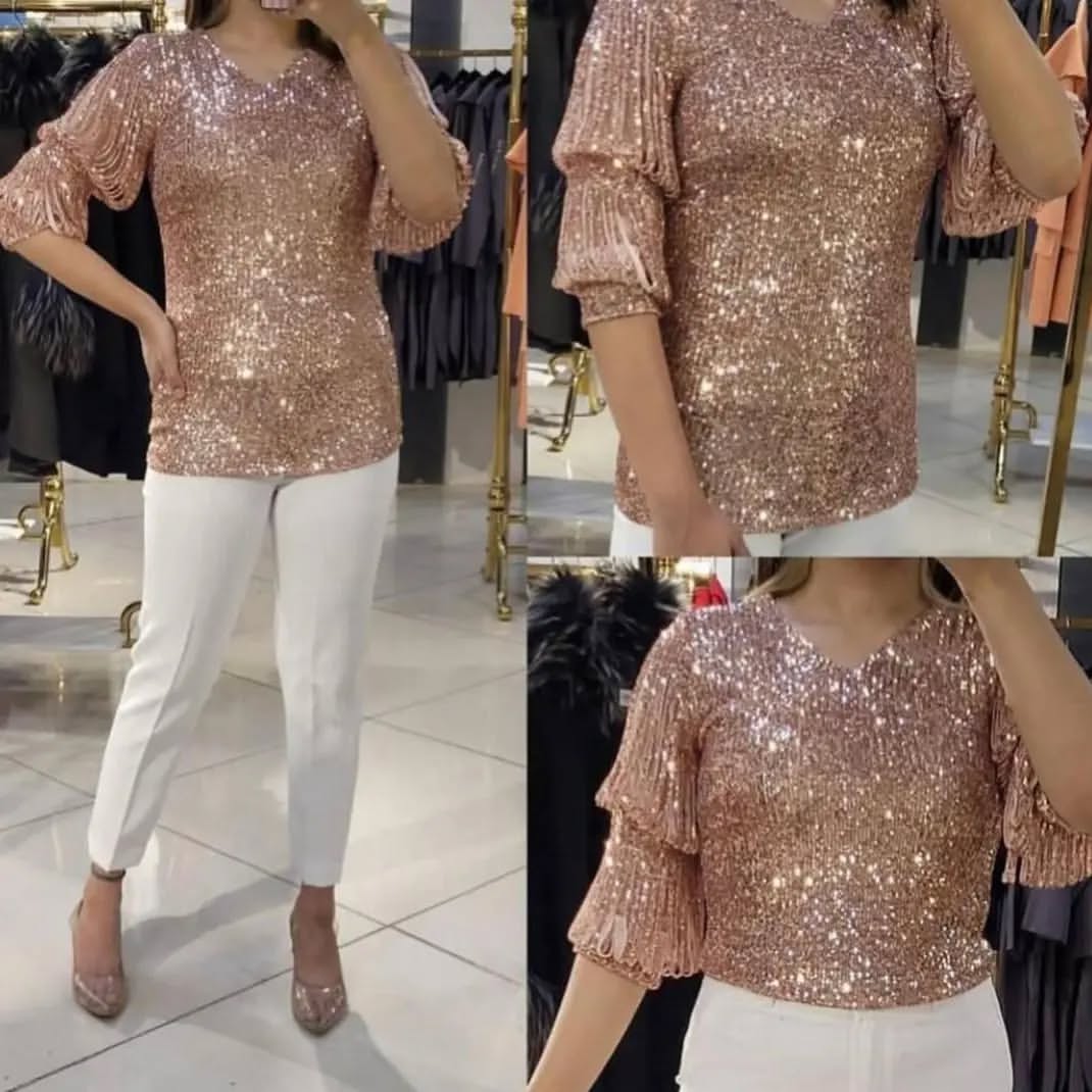 شومیز پولکی  مجلسی زنانه سایزبندی مناسب مهمانی